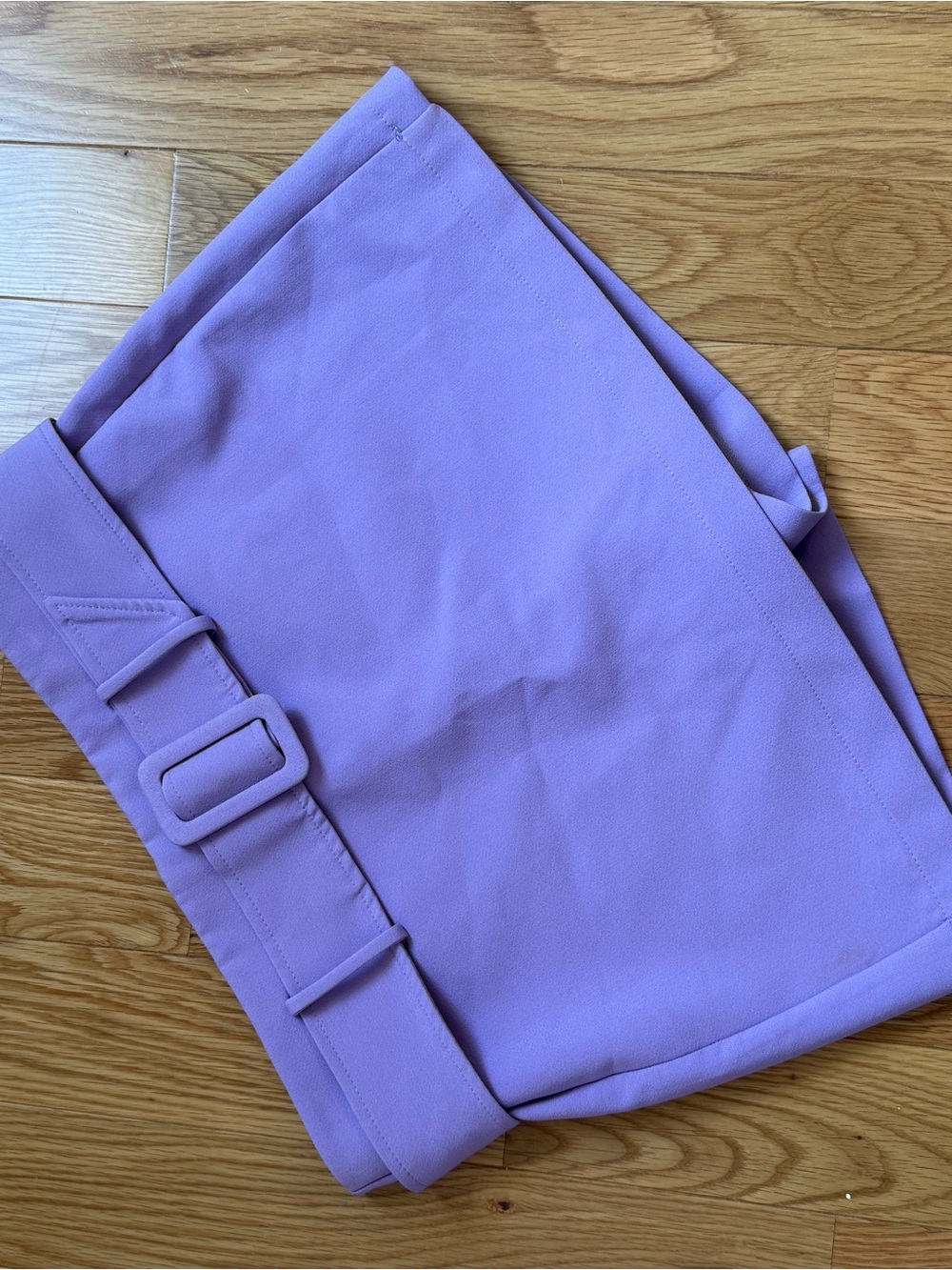 Zara Lilac Mini Skirt with Matching Belt